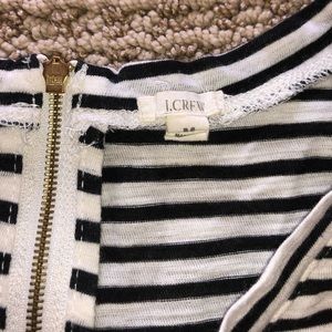 J. Crew Tops - J. Crew Short Sleeve Stripe T w/ Back Zipper J. Crew Tops - J. Crew Short Sleeve Stripe T w/ Back Zipper